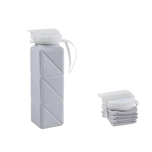 21 oz Collapsible Water Bottle with Straw Lid