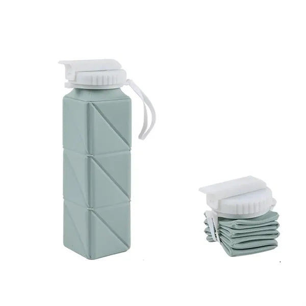 21 oz Collapsible Water Bottle with Straw Lid