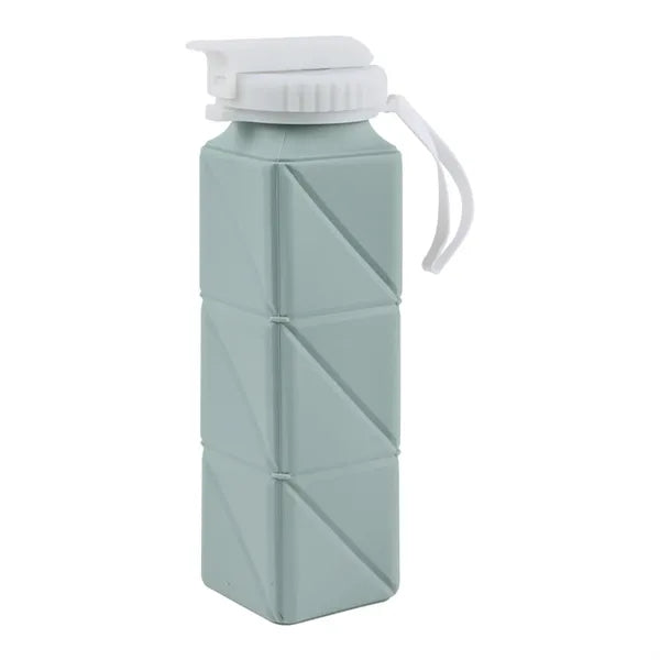21 oz Collapsible Water Bottle with Straw Lid