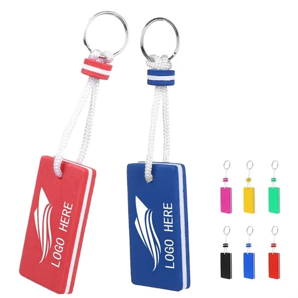 Rectangular Eva Foam Floating Keychain