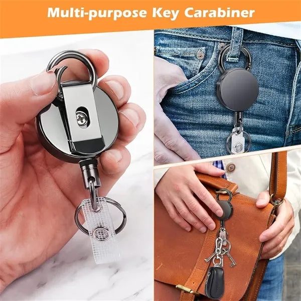 Metal Retractable Badge Holder Reel