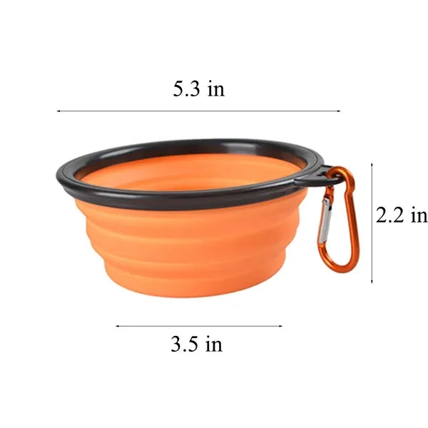 Collapsible Silicone Dog Bowl