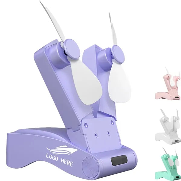 Handheld Portable Double-Headed Folding Fan