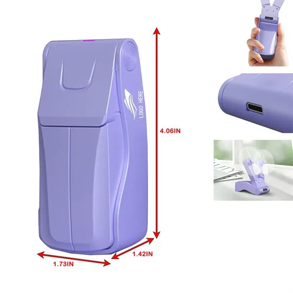 Handheld Portable Double-Headed Folding Fan