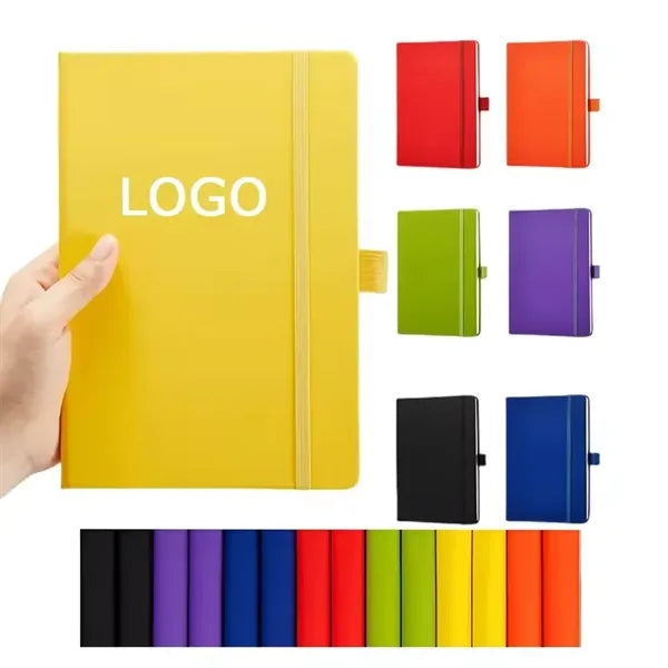 A5 PU Leather Notebook with Elastic Band