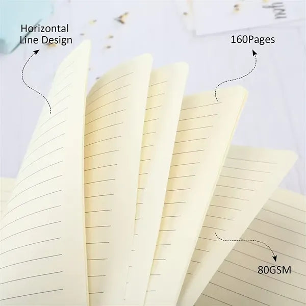 A5 PU Leather Notebook with Elastic Band