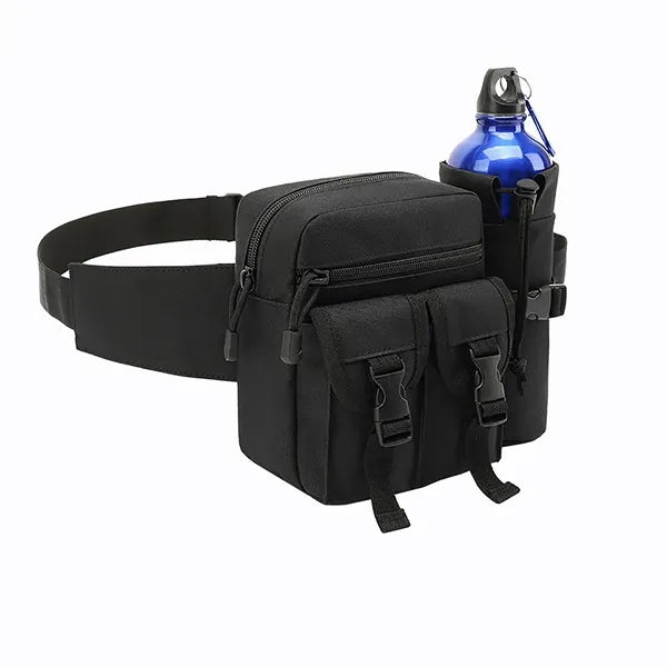 Waterproof Oxford Tactical Waist Bag With Bottle Holder