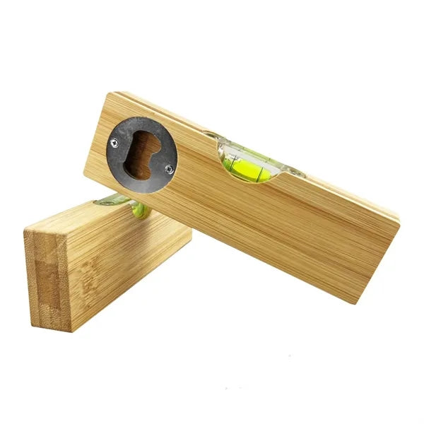 Wooden Multi-Functional Leveler Bottle Opener