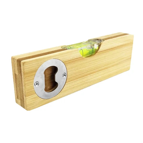 Wooden Multi-Functional Leveler Bottle Opener