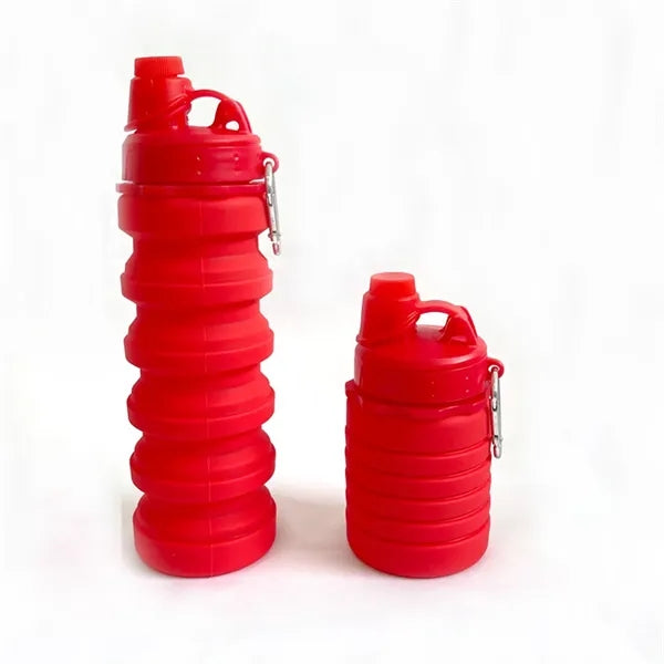 17 oz Collapseable Water Bottle with Carabiner