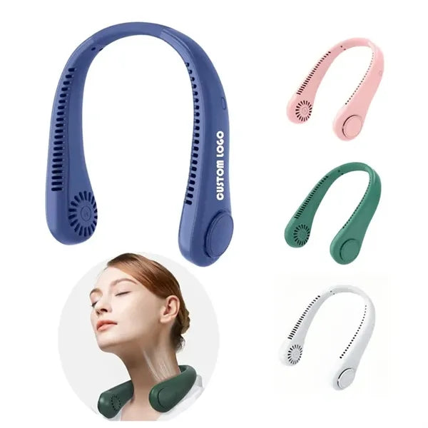 2000mAh Portable Air Cooler Hanging Wireless Neck Fan