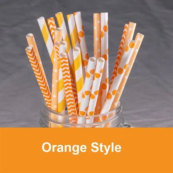 Colored Biodegradable Paper Drinking Straw