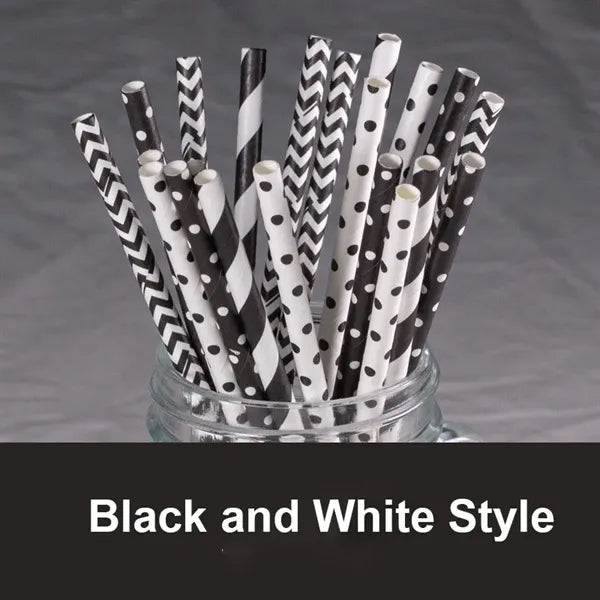 Colored Biodegradable Paper Drinking Straw