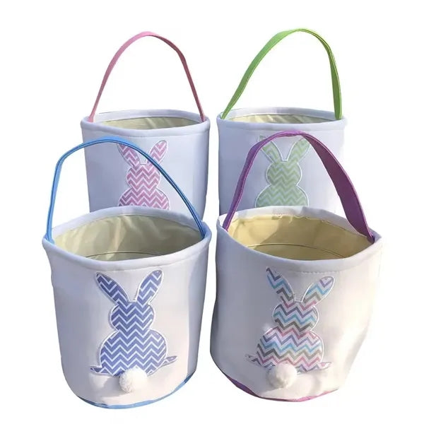 Easter Eggs Bunny Baskets Tote Bags For Kids Gift