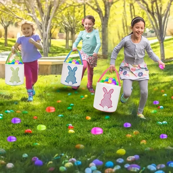 Easter Eggs Bunny Baskets Tote Bags For Kids Gift