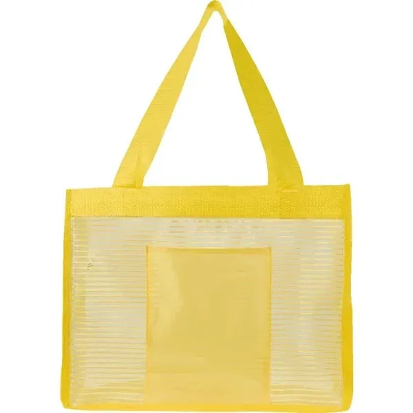 Sheer Striped Tote Bag