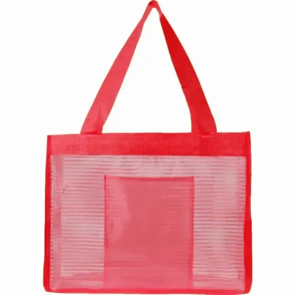 Sheer Striped Tote Bag