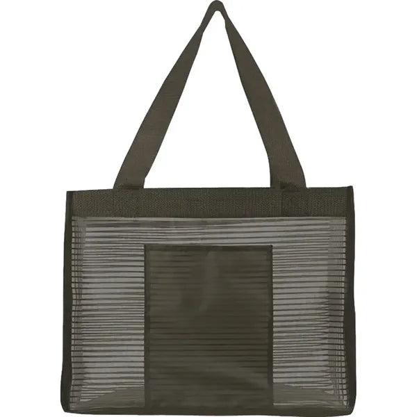 Sheer Striped Tote Bag