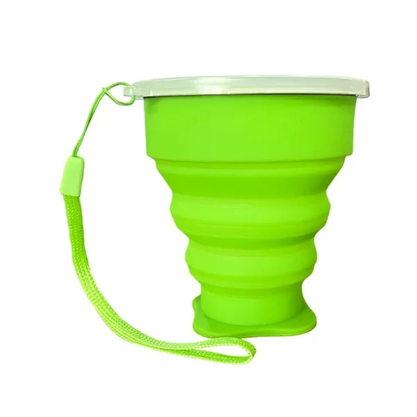 7 oz Silicone Telescopic Cup with Lid