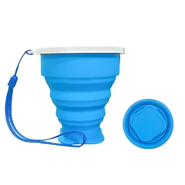7 oz Silicone Telescopic Cup with Lid