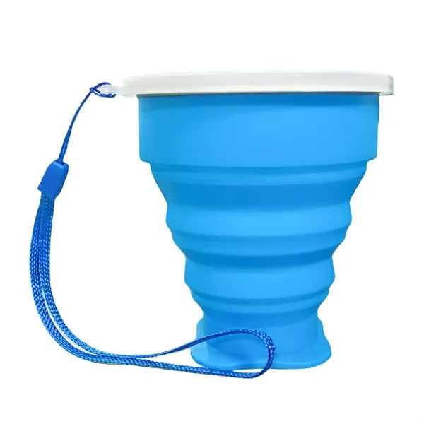 7 oz Silicone Telescopic Cup with Lid