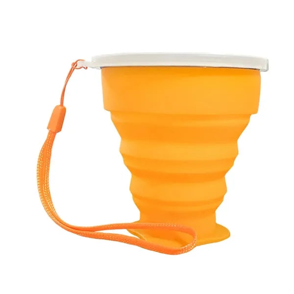 7 oz Silicone Telescopic Cup with Lid