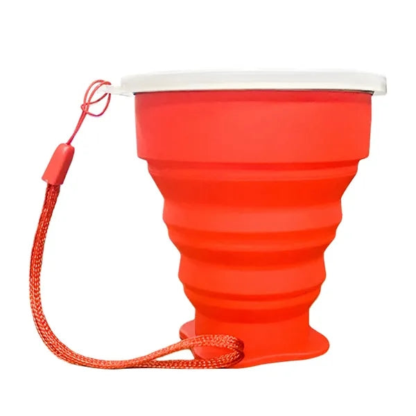 7 oz Silicone Telescopic Cup with Lid