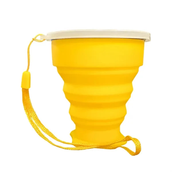 7 oz Silicone Telescopic Cup with Lid