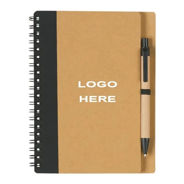 Lined Spiral Notebooks with kraft cover