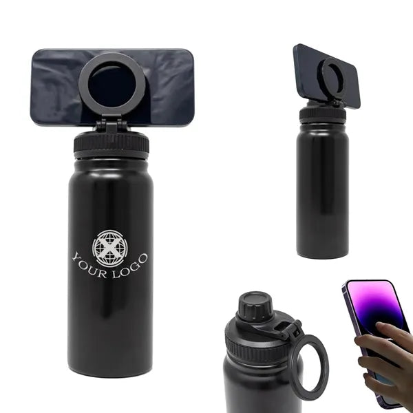 Magnetic Phone Holder Double Layer Space Ice Cup