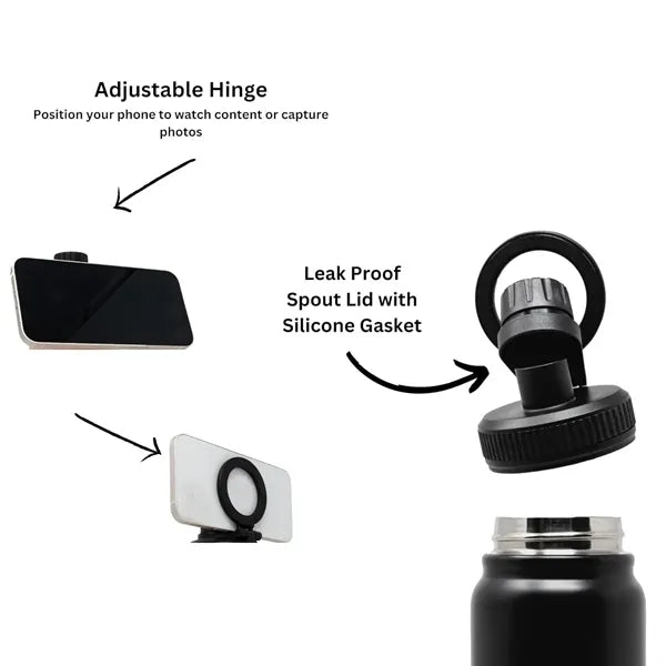 Magnetic Phone Holder Double Layer Space Ice Cup