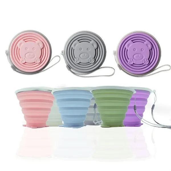 9 oz Collapsible Telescopic Silicone Water Cup