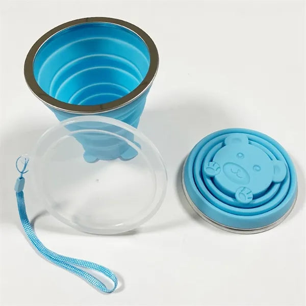 9 oz Collapsible Telescopic Silicone Water Cup