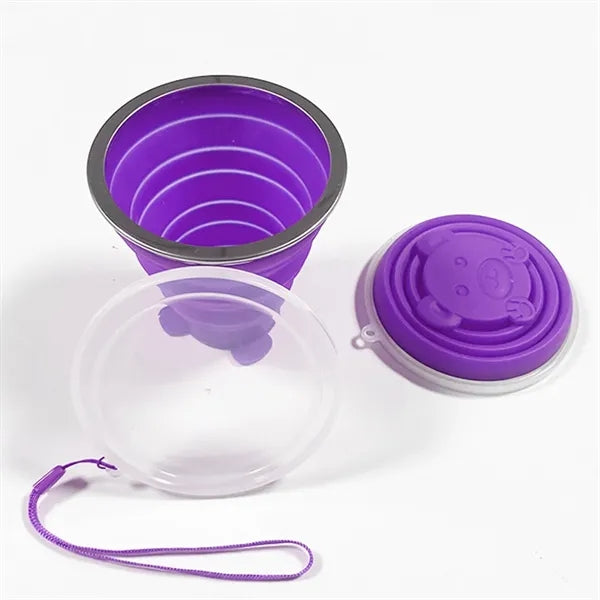 9 oz Collapsible Telescopic Silicone Water Cup