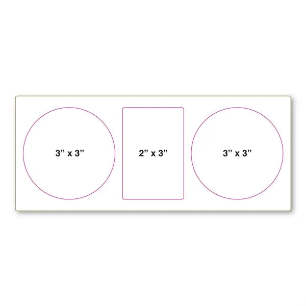 Repositionable Decal Sticker Sheet 3.75" x 9" - 4 Mil