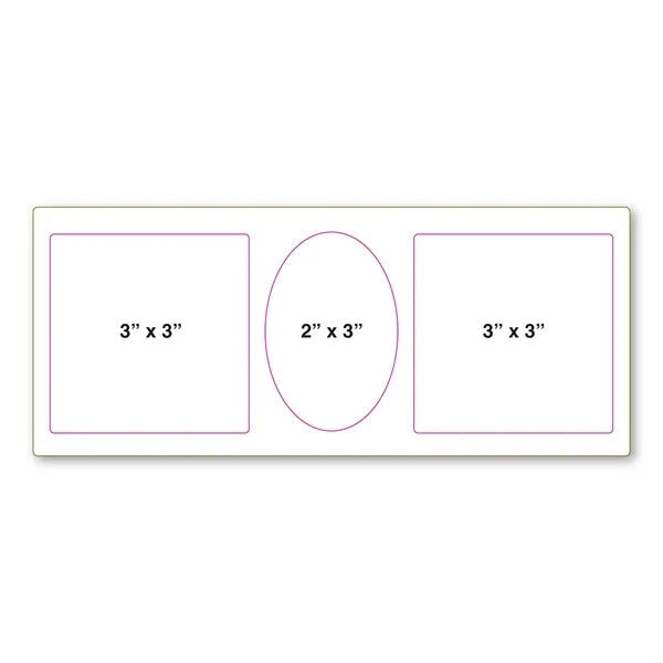 Repositionable Decal Sticker Sheet 3.75" x 9" - 4 Mil