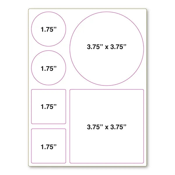 Adhesive Decal Sticker Sheet 6" x 8" - 3.4 Mil