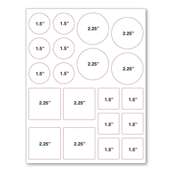 Adhesive Decal Sticker Sheet 8.5" x 11" - 3.4 Mil