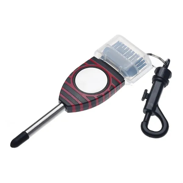3-In-1 Golf Club Brush Groove Cleaner W/ Magnetic Ball Mark