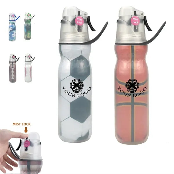 50 Oz Sports Spray Misting Water Bottle