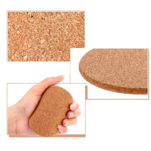 Round Absorbent Cork Coffee Coaster