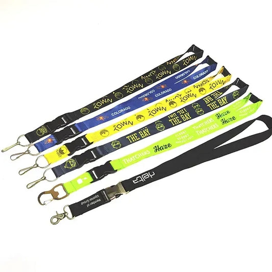 1" Sublimated Full Color Lanyard Hang in There