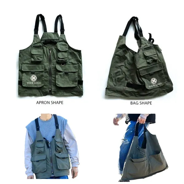 10 MOQ Multifunctional Tote Bag Outdoor Work Vest