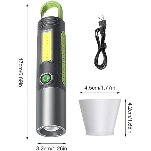 Rechargeable LED Flashlight and Camping Lantern Combo