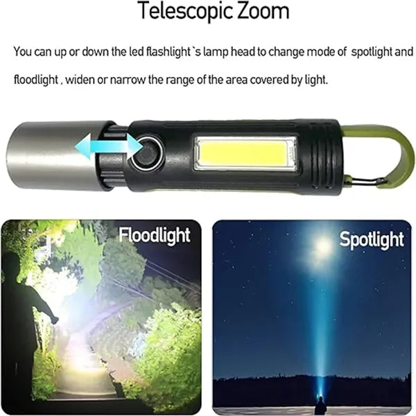 Rechargeable LED Flashlight and Camping Lantern Combo