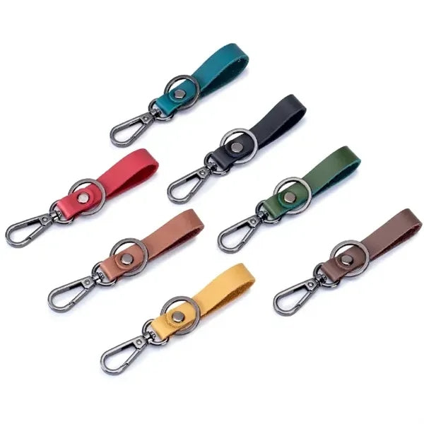 2 in 1 Leather Keychain Carabiner