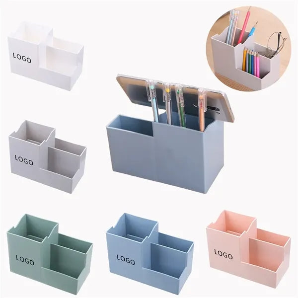 With Mobile Phone Pen Holder Storage Box