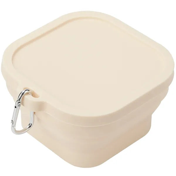 Collapsible Silicone Camping Bowl With Lid