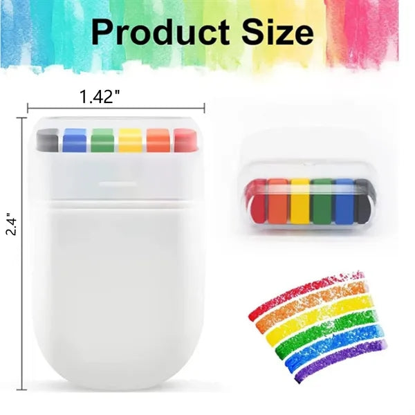 6 Colors Rainbow Crayon