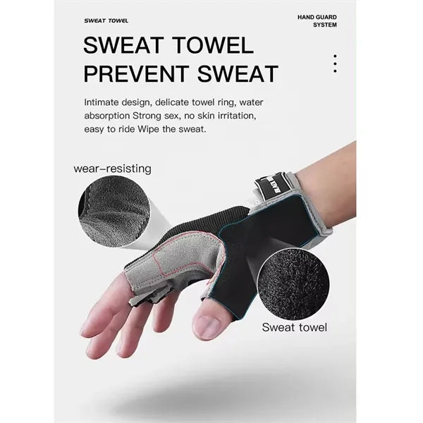 Mountain bike half finger anti-skid gloves